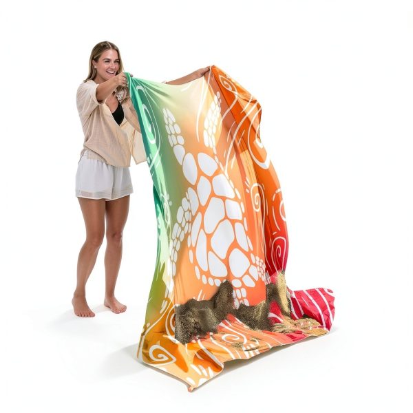 WEKAPO Beach Blanket Sandproof Lightweight Microfiber-4