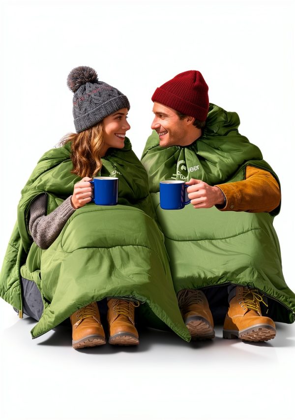 Sportneer Sleeping Bag Wearable Design All Seasons Camping-6