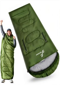 Sportneer Sleeping Bag Wearable Design All Seasons Adult-0