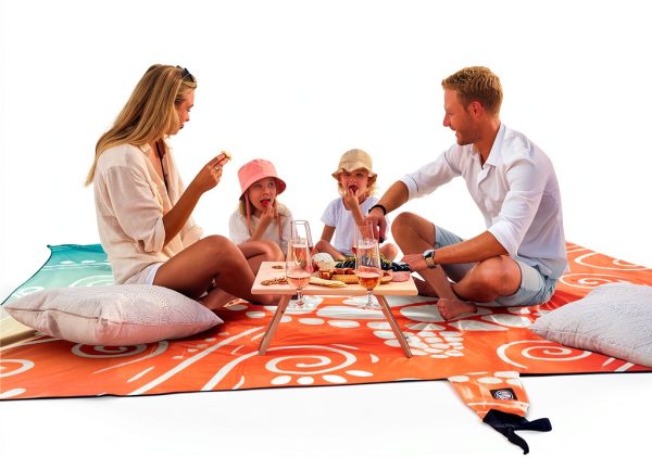 WEKAPO Beach Blanket Sandproof Lightweight Microfiber-3