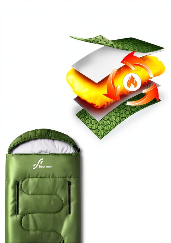 Sportneer Sleeping Bag Wearable Design All Seasons Camping-4