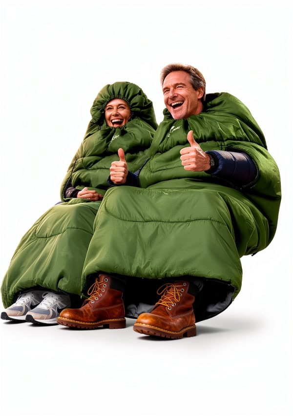 Sportneer Sleeping Bag Wearable Design All Seasons Camping-3