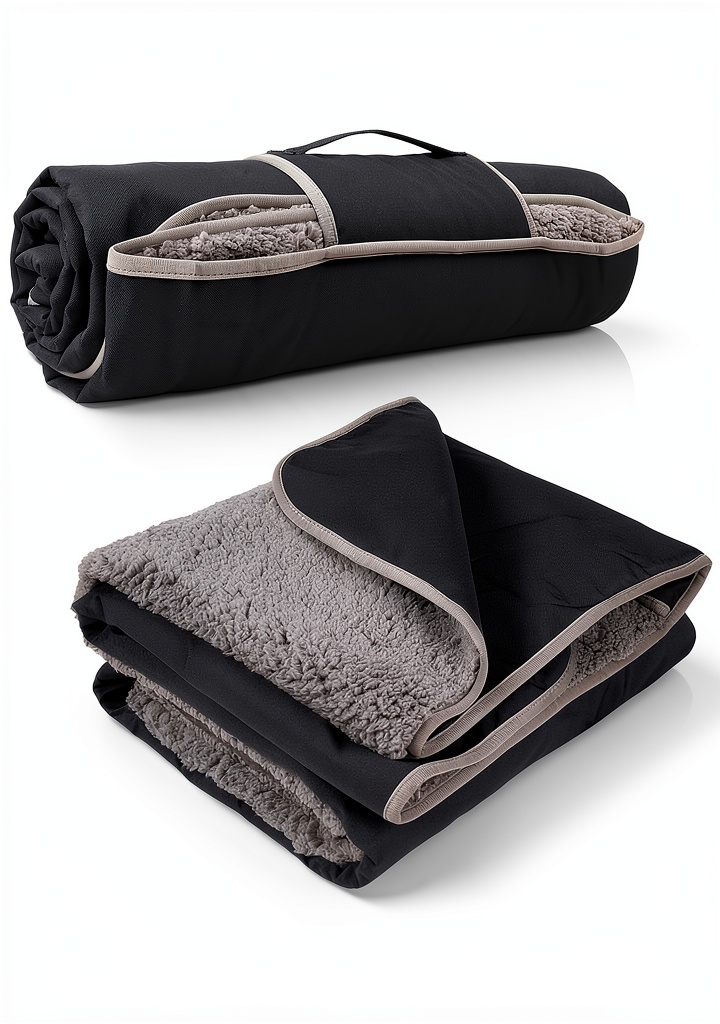 Tirrinia camping blanket in use at a picnic site