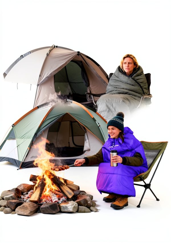 Sportneer Sleeping Bag Wearable Design 32-65℉ All Seasons-2