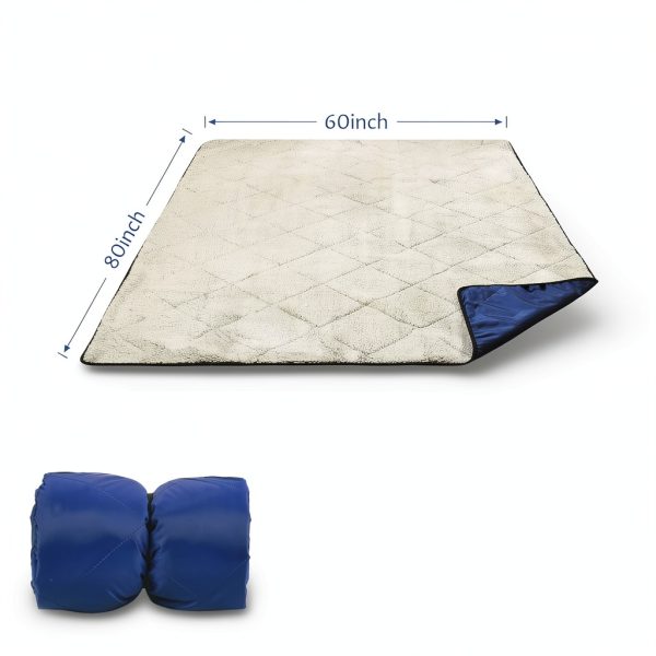 Tirrinia Camping Blanket Waterproof Sherpa Lined Outdoor-4