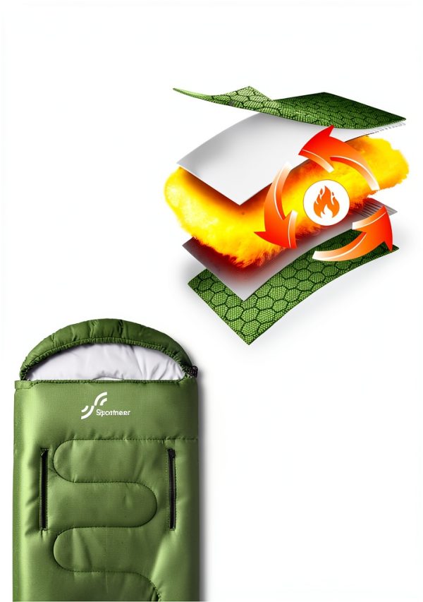 Sportneer Sleeping Bag Wearable Design All Seasons Adult-4