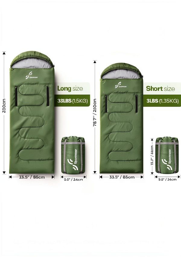 Sportneer Sleeping Bag Wearable Design All Seasons Adult-5