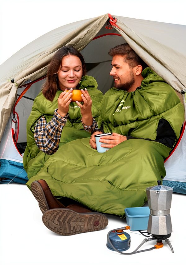 Sportneer Sleeping Bag Wearable Design All Seasons Adult-6