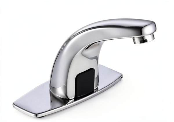 Dual Powered Automatic Sensor Faucet Farnavi Touchless Sink Chrome-1