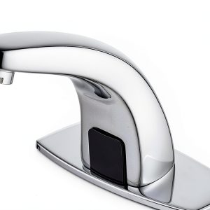 Dual Powered Automatic Sensor Faucet Farnavi Touchless Sink Chrome-0