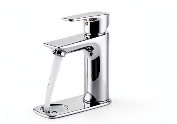 Touchless Sensor Bathroom Faucet GEEXO Matte Black One Hole Waterfall-4