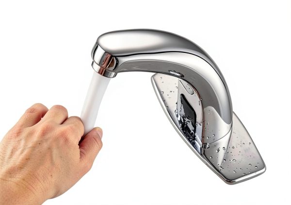 Touchless Bathroom Faucets Motion Sensor Faucet Commercial Infrared DELCO Automatic Faucets Automatic Restroom Faucet Hands-Free Toilet Commercial Faucet 1 or 3 Hole-5