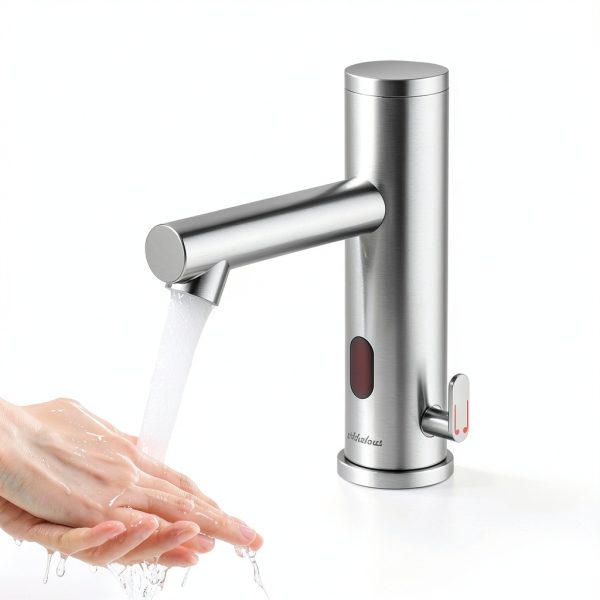 Touchless Bathroom Faucet Achelous Chrome Mount Temperature Control-1