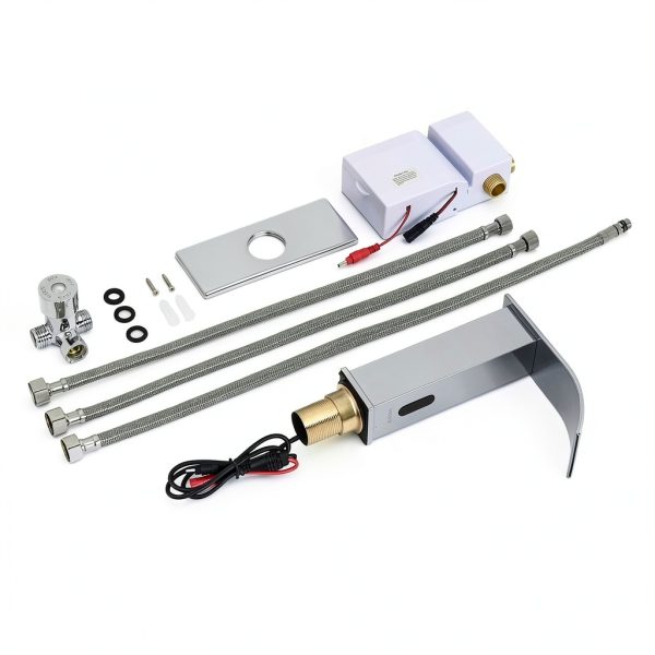 Automatic Sensor Touchless Bathroom Faucet BODQEMR Chrome Waterfall-6