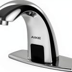Touchless Bathroom Faucet AIKE AK7500 Polished Stainless Steel Tap-0