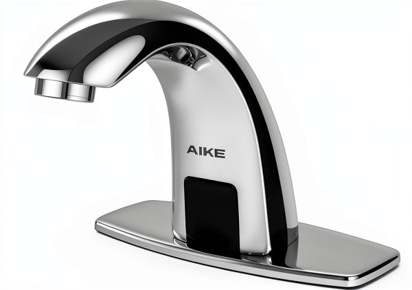 Touchless Bathroom Faucet AIKE AK7500 Polished Stainless Steel Tap-0