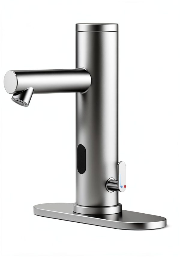 Touchless Bathroom Faucet Achelous Chrome Mount Temperature Control-2