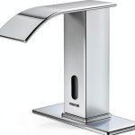 Automatic Sensor Touchless Bathroom Faucet BODQEMR Chrome Waterfall-0
