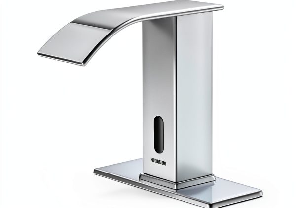 Automatic Sensor Touchless Bathroom Faucet BODQEMR Chrome Waterfall-0