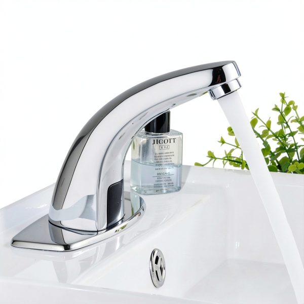 Single Hole Touchless Bathroom Sink Faucet Awlstar Chrome T0228-5