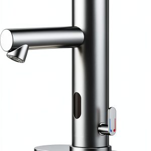 Touchless Bathroom Faucet Achelous Chrome Mount Temperature Control-0
