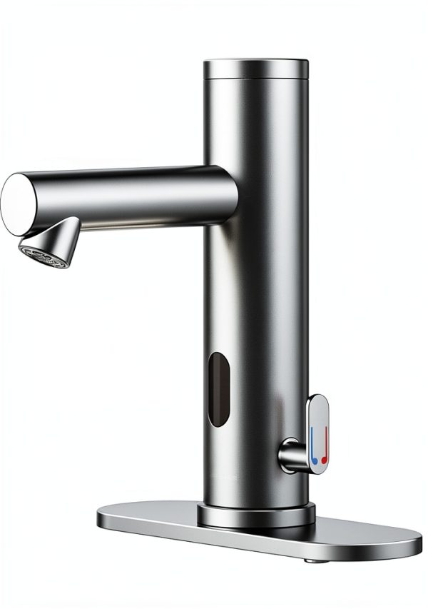 Touchless Bathroom Faucet Achelous Chrome Mount Temperature Control-0